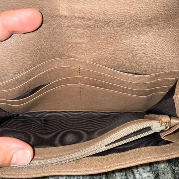 YSL Saint Laurent Paris Calfskin Y Line Flap Wallet Long Leather - Picture 5 of 7